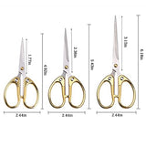 Set of 3 Office Small scissors, Stainless Steel Zinc Alloy Paper-cutting Scissors, Children's Hand-made Scissors, Stationery Scissors Kids Scissors Supplies