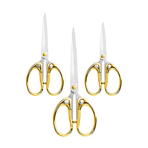 Set of 3 Office Small scissors, Stainless Steel Zinc Alloy Paper-cutting Scissors, Children's Hand-made Scissors, Stationery Scissors Kids Scissors Supplies