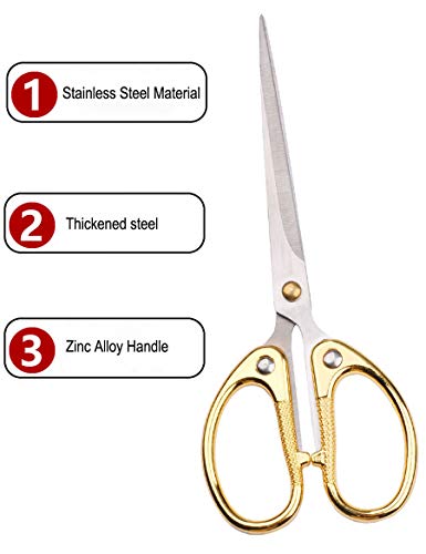 Set of 3 Office Small scissors, Stainless Steel Zinc Alloy Paper-cutting Scissors, Children's Hand-made Scissors, Stationery Scissors Kids Scissors Supplies