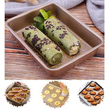 2pcs Square Cake Tin, 8in, Jasni Non-Stick Bakeware Baking Dishes, Pastry Baking Tray Oven Kitchen, Toast Bread Cake Tin Pan Mold, Rectangular Baking Pan, Spoon + Oil Brush