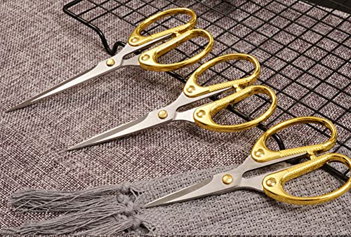Set of 3 Office Small scissors, Stainless Steel Zinc Alloy Paper-cutting Scissors, Children's Hand-made Scissors, Stationery Scissors Kids Scissors Supplies