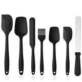 Silicone Spatula, Jorunhe - 7 pcs Silicone Cooking Sets, Brush, Cake Spatula, Turner, Spoon for Cooking Baking Mixing, Non-Stick, Heat Resistant, Fit Dishwasher, Silicone Utensils