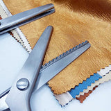 Pinking Shears Comfort Grips Professional Dressmaking Pinking Shears Crafts Zig Zag Cut Scissors Sewing Scissors,Professional Handheld Dressmaking