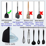 Silicone Kitchen Utensil Sets, Jorunhe - 29 pcs Heat Resistant Non-Stick Cooking Tools, Turner Tongs Spatula Spoon, Upgraded Kitchen Tools Gift Sets