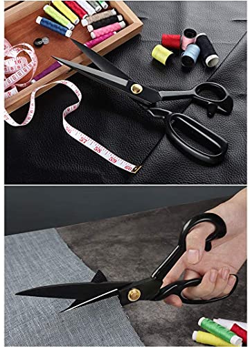 10.5'' Gold Fabric Scissors Stainless Steel sharp Tailor Scissors clothing  scissors Professional Heavy Duty Dressmaking Shears Sewing Tailor 