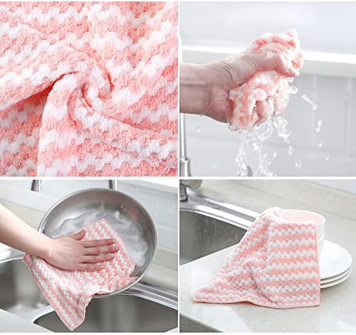 Microfiber Thickened Absorbent Dish Washing Cloth Kitchen Cleaning Tool  Accessories 