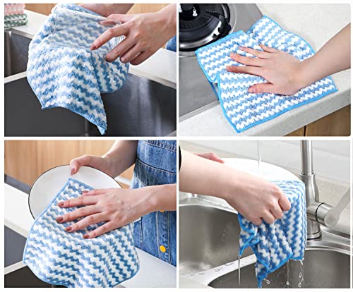 6Pcs Dishwashing Towels Window Cloth Car Cleaning Towel Dish Washing Towel