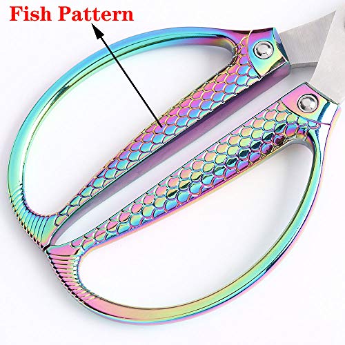 Jasni Fish pattern Powerful kitchen scissors Heavy Duty Multi-Purpose –