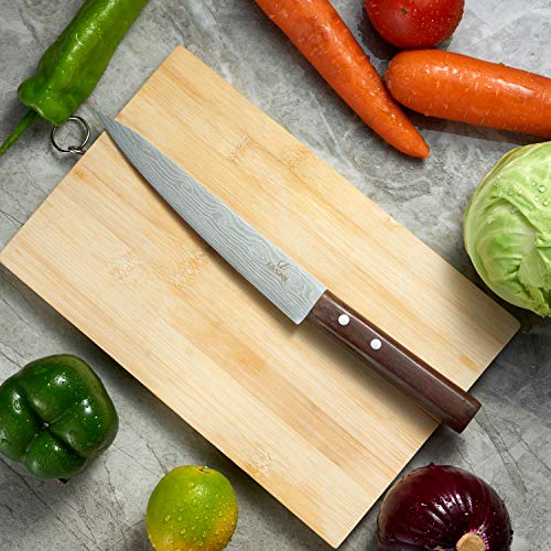 MDHAND Slicing Knife, 8 Inch Stainless Steel Carving Knife, Sashimi Sushi  Knives Chef Knife Kitchen, High Carbon , with Ergonomic Handle 