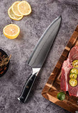 Jasni Chef Knife, 8 Inch High Carbon VG10 Damascus Steel Kitchen Knife, Ultra Sharp Blade, Professional Damascus Chef Cooking Knife for Home and Restaurant