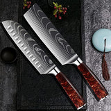 Chef Knife - Kitchen Knife 7 Inch Chef's Knives High Carbon Stainless Steel Sharp Japanese Cooking Knife