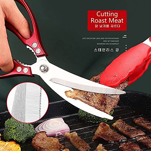 Stainless Steel Sharp Korean Barbecue BBQ Kitchen Scissors Thickened P –