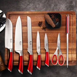 Kitchen Knife 8pc Block Set Microsharp Knives Stainless Steel Gift Scissor Tool