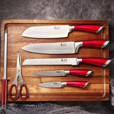 Kitchen Knife 8pc Block Set Microsharp Knives Stainless Steel Gift Scissor Tool