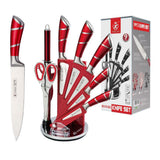 Kitchen Knife Set with Block,9 Piece Premium Stainless Steel Cooking Knives Set